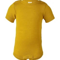 Kinder Engel - Baby-Body Kurzarm mit Druckknöpfen an den Schulter - Merinounterwäsche