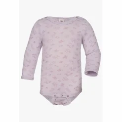 - Baby-Body Langarm Mit Druckverschluss Schulter - Merinounterwäsche Kinder Alltagsbekleidung|Merinounterwäsche