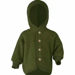 Outlet - Kinder Kapuzenjacke mit Holzknöpfen - Wolljacke Kinder Alltagsbekleidung|Jacken
