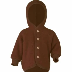 Outlet - Kinder Kapuzenjacke mit Holzknöpfen - Wolljacke Kinder Alltagsbekleidung|Jacken