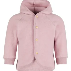 Outlet - Kinder Kapuzenjacke mit Holzknöpfen - Wolljacke Kinder Alltagsbekleidung|Jacken