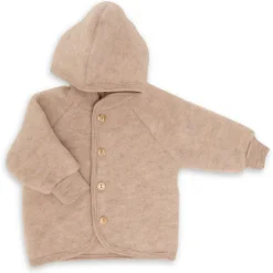 Outlet - Kinder Kapuzenjacke mit Holzknöpfen - Wolljacke Kinder Alltagsbekleidung|Jacken