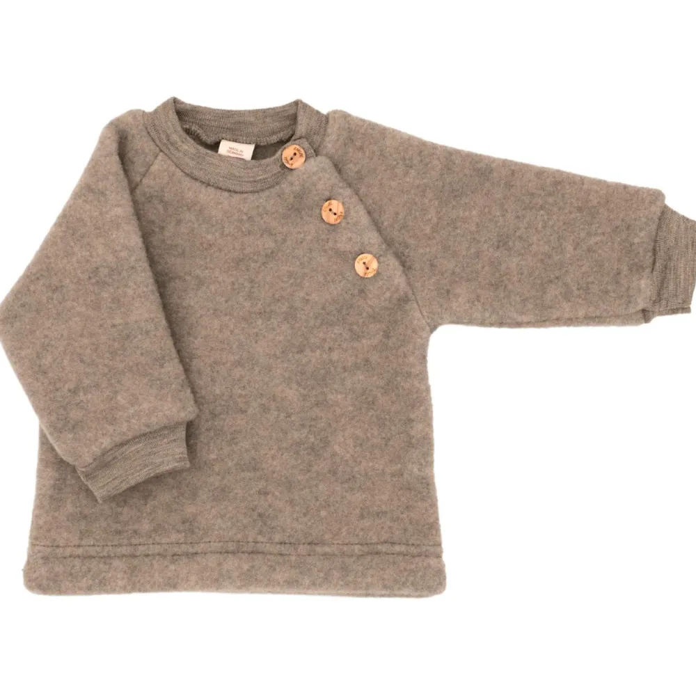 Engel - Kinder Raglanpullover mit Holzknöpfen - Wollpullover^Kinder Alltagsbekleidung|Pullover & Hoodies