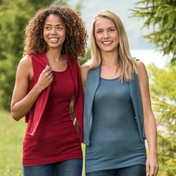 - Women's Ärmellos Long-Shirt - Alltagsunterwäsche>Engel New