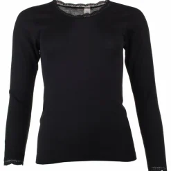 Sale - Women's Shirt L/S mit Spitze - Merinounterwäsche Alltagsbekleidung|Merinounterwäsche