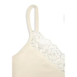 Sale - Women's Top mit Spitze - Seidenunterwäsche Merinounterwäsche|Unterwäsche