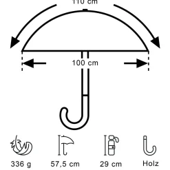 EuroSchirm - Light Trek ECO Automatik - Regenschirm^ Trekkingausrüstung