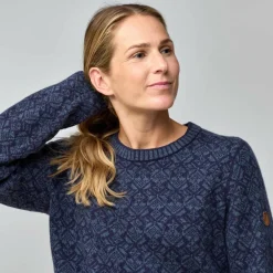 Fjällräven - Women's Snow Round Neck Sweater - Wollpullover Pullover & Hoodies|Alltagsbekleidung