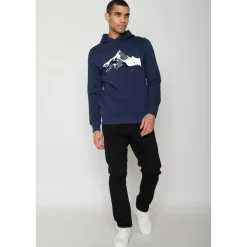 GreenBomb - Nature Mountain Ski Star Hoodie Cotton - Hoodie^ Alltagsbekleidung|Pullover & Hoodies