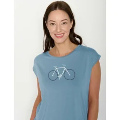 - Women's Bike Handdrawn Timid - T-Shirt><noscript><img width=