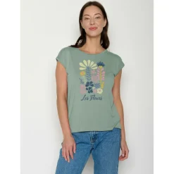 - Women's Les Fleurs Timid - T-Shirt><noscript><img width=