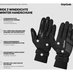 GripGrab - Ride 2 Windproof Winter Gloves - Handschuhe^ Fahrradbekleidung|Handschuhe