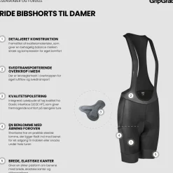 GripGrab - Women's Essential Bibshorts - Radhose^ Fahrradbekleidung|Radhosen