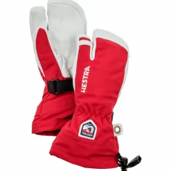 Sale - Kid's Army Leather Heli Ski 3 Finger - Handschuhe Skibekleidung|Skihandschuhe