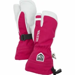 Sale - Kid's Army Leather Heli Ski 3 Finger - Handschuhe Skibekleidung|Skihandschuhe