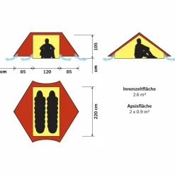 New - Anaris - 2-Personen Zelt Trekkingzelte|Trekkingausrüstung