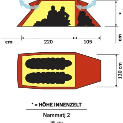 Clearance - Nammatj 2 - 2-Personen Zelt Trekkingzelte|Trekkingausrüstung