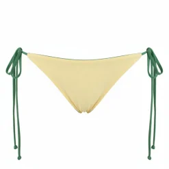 Sale - Women's Ribbon Regular Fit Solid Color Reversible - Bikini-Bottom Bademode