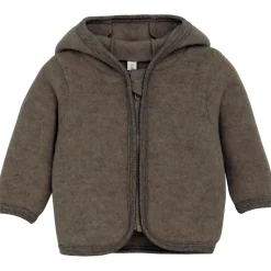 - Baby's Jacket Bear Ears Wool Fleece - Merinojacke>Huttelihut