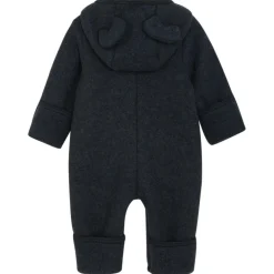 Huttelihut - Baby's Pram Suit Bear Ears Wool Fleece - Overall