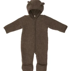 Huttelihut - Baby's Pram Suit Bear Ears Wool Fleece - Overall