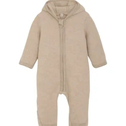 Huttelihut - Baby's Pram Suit Bear Ears Wool Fleece - Overall