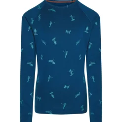 Kinder Icebreaker - Kid's Merino 200 Oasis L/S Crewe Snow Day - Merinounterwäsche