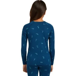 Kinder Icebreaker - Kid's Merino 200 Oasis L/S Crewe Snow Day - Merinounterwäsche