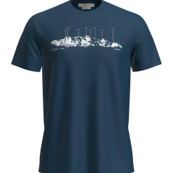 Icebreaker - Merino 150 Tech Lite S/S Tee The Peaks - Merinoshirt^ Alltagsbekleidung|Wanderbekleidung