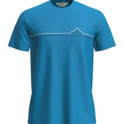 Icebreaker - Merino 150 Tech Lite S/S Tee Range Stripes - Merinoshirt