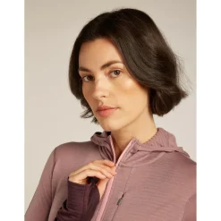 New - Women's 200 RealFleece Descender L/S Zip Hoodie - Merinohoodie Trekkingbekleidung|Wanderbekleidung