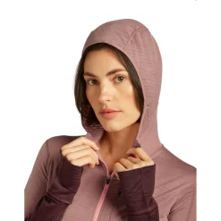 New - Women's 200 RealFleece Descender L/S Zip Hoodie - Merinohoodie Trekkingbekleidung|Wanderbekleidung