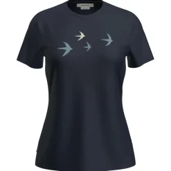 - Women's Merino 150 Tech Lite S/S Bird Transit - Merinoshirt>Icebreaker