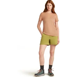 Icebreaker - Women's Merino150 TechLite S/S Single Line Camp - Merinoshirt