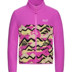 New - Kid's Paw Era 100 Print Fullzip - Fleecejacke Kinder Wanderbekleidung|Jacken