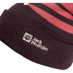 Jack Wolfskin - Kid's Stripy Pompom Beanie - Mütze^ Kopfbedeckungen|Alltagsbekleidung