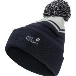 Jack Wolfskin - Kid's Stripy Pompom Beanie - Mütze^ Kopfbedeckungen|Alltagsbekleidung