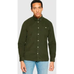 KnowledgeCotton Apparel - Regular 26-Wales Corduroy Shirt - Hemd
