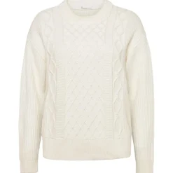 KnowledgeCotton Apparel - Women's Cotton Cable Crew Neck - Wollpullover