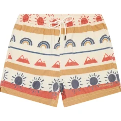 Discount - Mid-Thigh Icon AOP Seersucker Swimshorts - Badehose Bademode