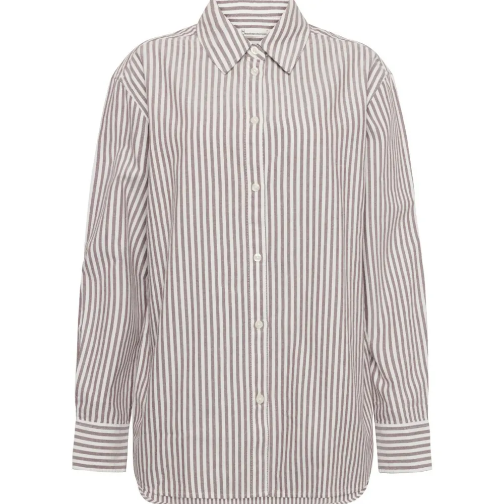 KnowledgeCotton Apparel - Women's Oxford Striped Boyfriend Fit Shirt - Hemd