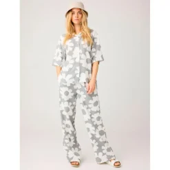 New - Women's Posey Linen-Mix Printed Pants - Freizeithose Alltagsbekleidung|Hosen