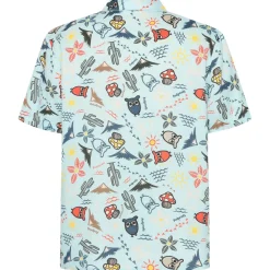 KnowledgeCotton Apparel - Box S/S AOP Linen Shirt - Hemd