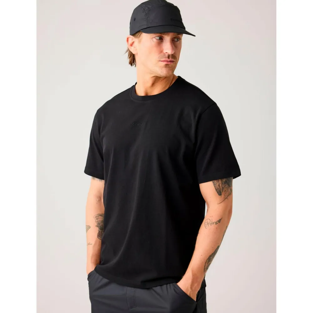 KnowledgeCotton Apparel - Regenerative Organic Cotton Chest Embroidery II - T-Shirt