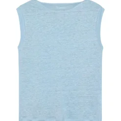 - Women's Loose Fold Up Linen - Top><noscript><img width=