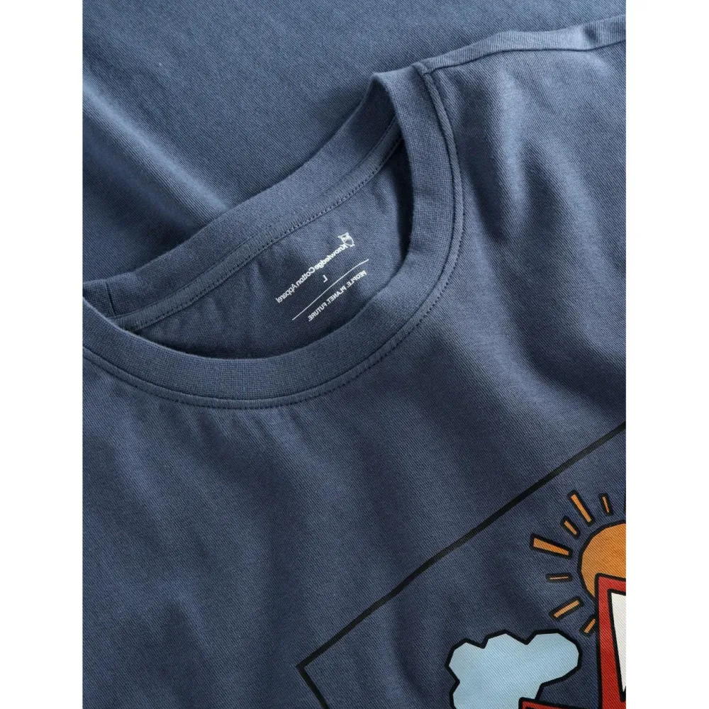 - Regenerative Organic Cotton Front Print T-Shirt - T-Shirt>KnowledgeCotton Apparel Discount