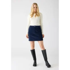 KnowledgeCotton Apparel - Women's 14 Wales Corduroy Skirt - Rock