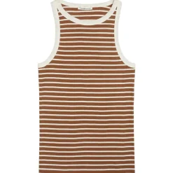 KnowledgeCotton Apparel - Women's Striped Racer Rib Top - Top^ Shirts, Hemden & Longsleeves|Alltagsbekleidung