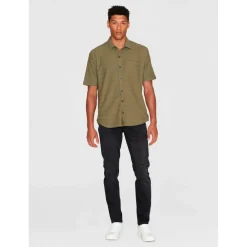 - Loose S/S Solid Striped Jersey - Hemd><noscript><img width=