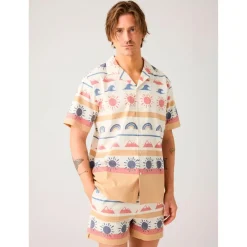 KnowledgeCotton Apparel - Box Fit Short Sleeved AOP Seersucker Shirt - Hemd^ Alltagsbekleidung|Shirts, Hemden & Longsleeves